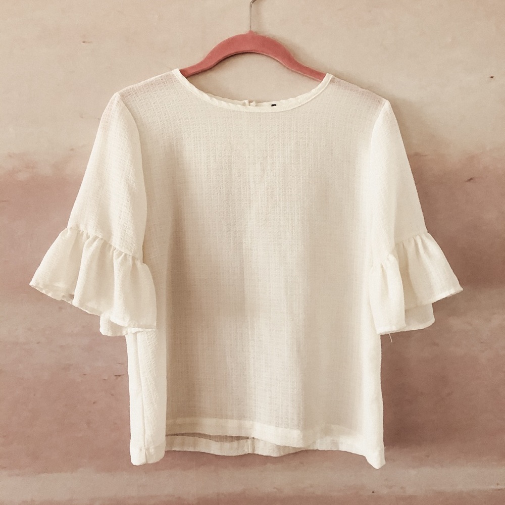 Vintage sheer chiffon blouse